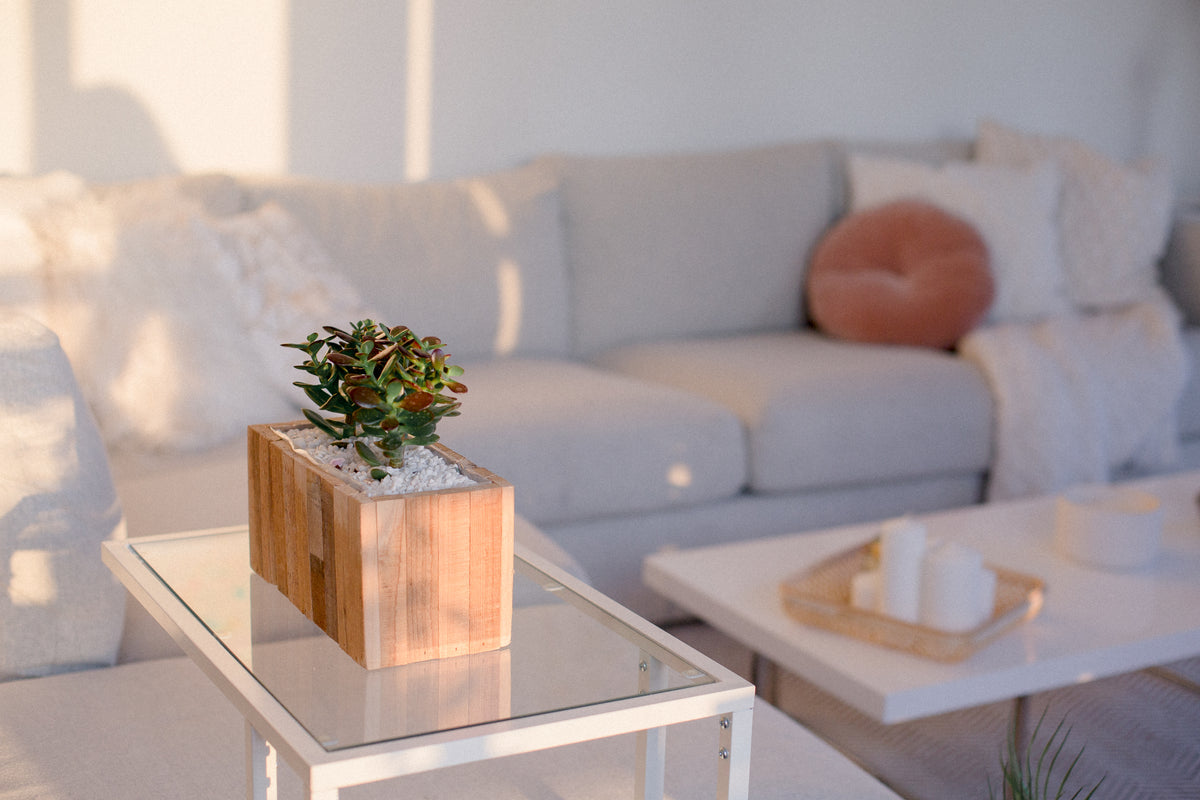 Artesano trabajando en un sofa personalizado